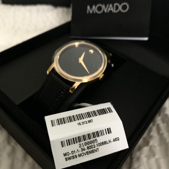 NWT authentic MOVADO unisex classic watch - Picture 6 of 7